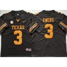 Men's Texas Longhorns #3 Quinn Ewers Black College Football Jersey