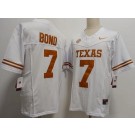 Men's Texas Longhorns #7 Isaiah Bond White FUSE College Football Jersey