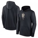 Men's Texas Rangers Black Authentic Collection City Connect Practice Performance Pullover Hoodie