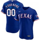 Men's Texas Rangers Customized Royal Authentic Jersey