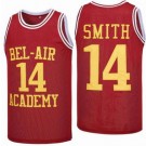 Men's The Fresh Prince Bel Air Academy #14 Will Smith Red Yellow Basketball Jersey