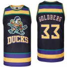 Men's The Mighty Ducks #33 Grey Goldberg Black Basketball Jersey