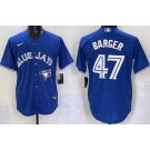Men's Toronto Blue Jays #47 Addison Barger Blue Cool Base Jersey