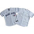 Men's Toronto Blue Jays Blank White Cool Base Jersey