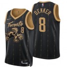 Men's Toronto Raptors #8 Sam Dekker Black City Diamond 75th Icon Hot Press Jersey