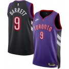 Men's Toronto Raptors #9 RJ Barrett Purple Classic Heat Press Jersey