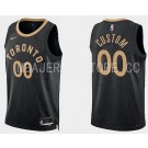 Men's Toronto Raptors Custom Black 2022 City Icon Heat Press Jersey