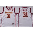 Men's USC Trojans #31 Matt Miller White College Basketball Jersey