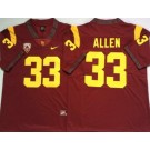 Men's USC Trojans #33 Marcus Allen Red 2020 College Football Jersey