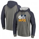 Men's Utah Jazz Gray 1 Printed Pullover Hoodie