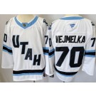 Men's Utah Mammoth #70 Karel Vejmelka White Authentic Jersey