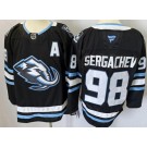 Men's Utah Mammoth #98 Mikhail Sergachev Black Authentic Jersey