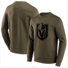 Men's Vegas Golden Knights Khaki Iconic Preferred Logo Graphic Crew Sweatshirt