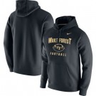 Men's Wake Forest Demon Deacons Black Football Oopty Oop Club Fleece Pullover Hoodie