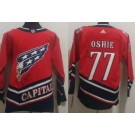 Men's Washington Capitals #77 TJ Oshie Red 2021 Reverse Retro Authentic Jersey