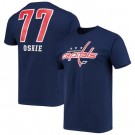 Men's Washington Capitals #77 TJ Oshie Red Navy Printed T Shirt 112578