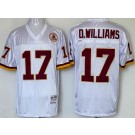 Men's Washington Redskins #17 Doug Williams White Throwback Jersey