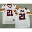 Men's Washington Redskins #21 Sean Taylor White 2007 Throwback Jersey