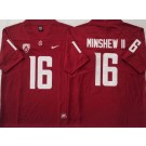 Men's Washington State Cougars #16 Gardner Minshew II Limited Red College Football Jersey