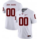 Men's Washington State Cougars Customized Limited White College Football Jersey