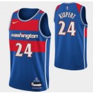 Men's Washington Wizards #24 Corey Kispert Blue City Diamond 75th Icon Hot Press Jersey