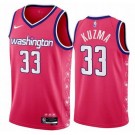 Men's Washington Wizards #33 Kyle Kuzma Pink City Icon Heat Press Jersey