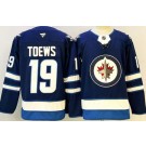 Men's Winnipeg Jets #19 Jonathan Toews Blue Authentic Jersey