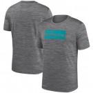 Miami Dolphins Marled Stadium Heathered Printed T Shirt 200817