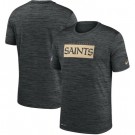 New Orleans Saints Marled Stadium Heathered Printed T Shirt 200802