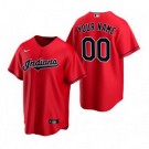 Toddler Cleveland Indians Customized Red Alternate 2020 Cool Base Jersey