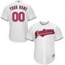 Toddler Cleveland Indians Customized White Cool Base Jersey