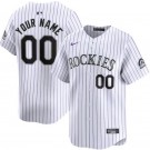 Toddler Colorado Rockies Customized White Limited Jersey