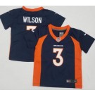 Toddler Denver Broncos #3 Russell Wilson Limited Navy Vapor Jersey