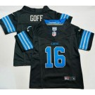 Toddler Detroit Lions #16 Jared Goff Limited Black FUSE Vapor Jersey