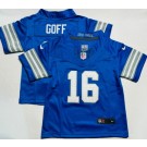 Toddler Detroit Lions #16 Jared Goff Limited Blue FUSE Vapor Jersey