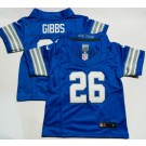 Toddler Detroit Lions #26 Jahmyr Gibbs Limited Blue FUSE Vapor Jersey