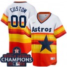 Toddler Houston Astros Customized Orange 2022 World Series Champions Cooperstown Cool Base Jersey