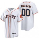 Toddler Houston Astros Customized White Team Logo Cool Base Jersey