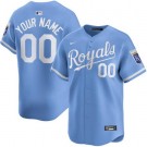 Toddler Kansas City Royals Customized Light Blue Limited Jersey