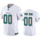 Toddler Miami Dolphins Customized Limited White FUSE Vapor Jersey