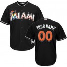 Toddler Miami Marlins Customized Black Cool Base Jersey