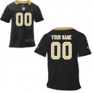 Toddler New Orleans Saints Customized Game Black Jersey