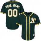 Toddler Oakland Athletics Customized Green Cool Base Jersey