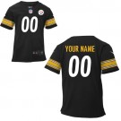 Toddler Pittsburgh Steelers Customized Game Black Jersey