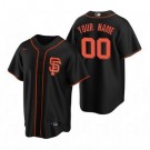 Toddler San Francisco Giants Customized Black Alternate 2020 Cool Base Jersey