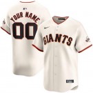 Toddler San Francisco Giants Customized Cream Limited Jersey