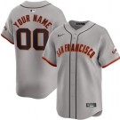 Toddler San Francisco Giants Customized Gray Limited Jersey