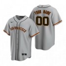 Toddler San Francisco Giants Customized Gray Road 2020 Cool Base Jersey