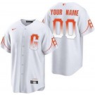 Toddler San Francisco Giants Customized White City Connect Cool Base Jersey