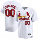 Toddler St Louis Cardinals Customized White Limited Jersey